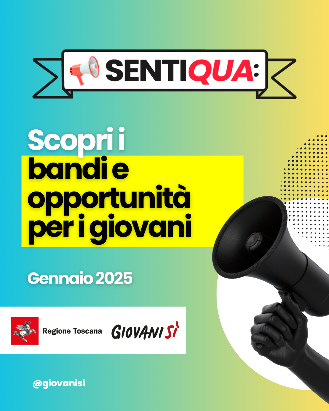 Bandi e opportunità Giovanisì Gennaio 2025